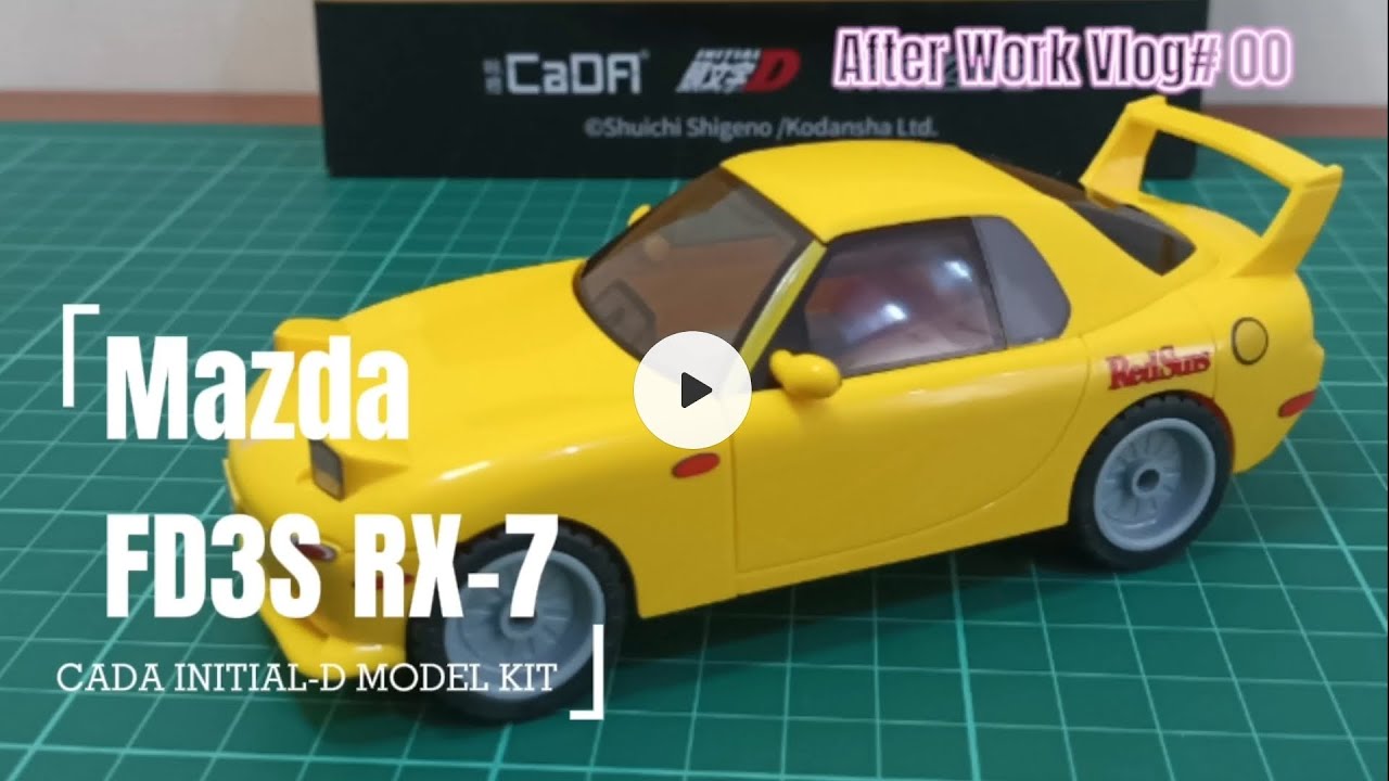 Mazda RX7 initial d CADA toys official  licensed kit