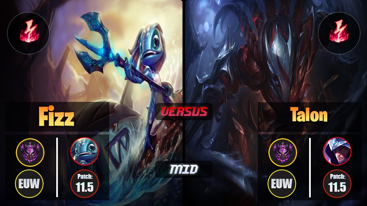 Master FIZZ [Electrocute] (Mid) VS  TALON - Master EUW Patch 11.5
