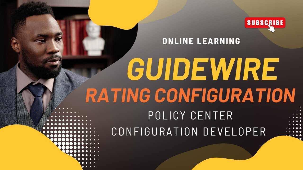 Rating configuration as  a Guidewire Developer Policy center