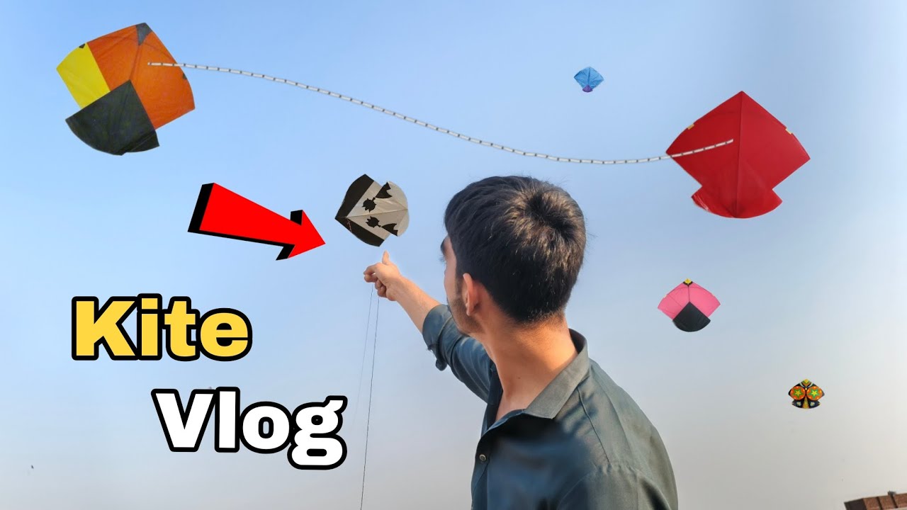 Kite vlog Today kite cutt| kite drop zafar bahi 😀