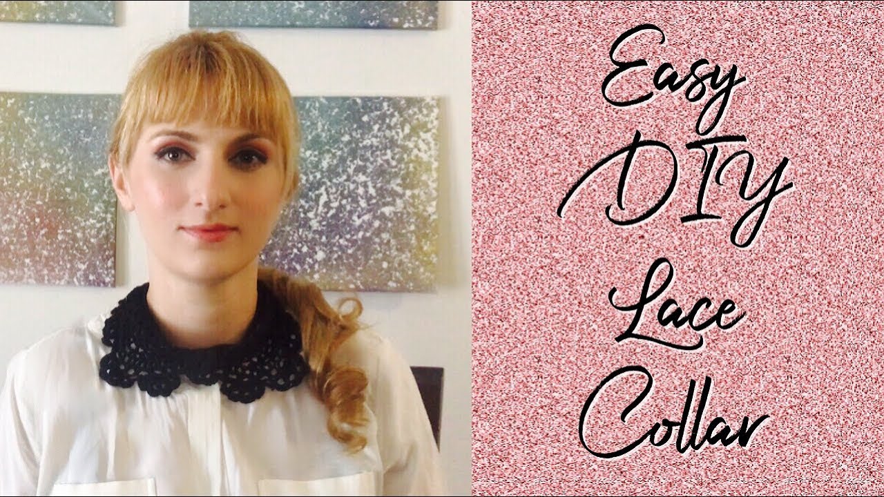 Easy DIY Lace Shirt Collar