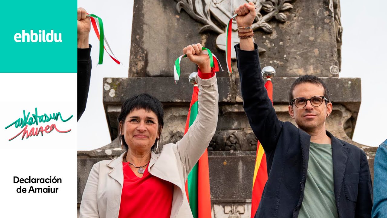 Declaración de Amaiur: Pello Otxandiano y Laura Aznal