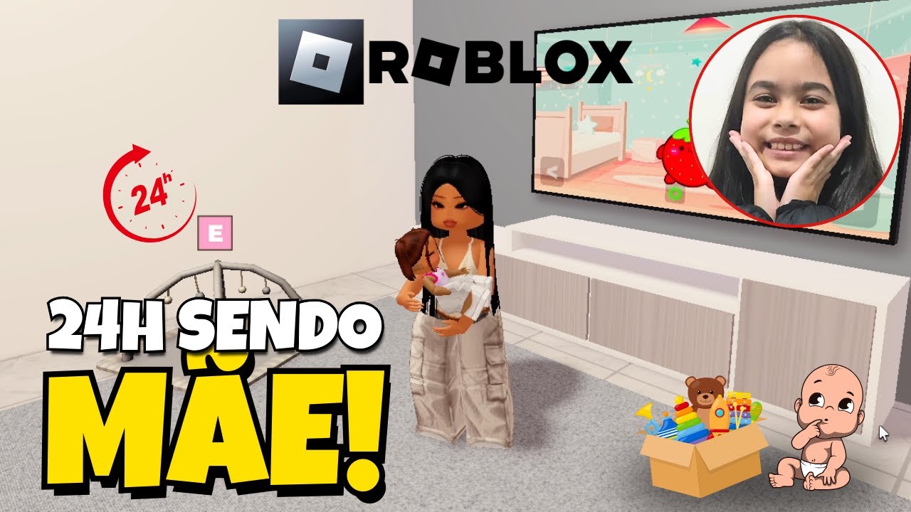 24H SENDO MÃE! 😱👶💖 Avenida Berry | Brookhaven | Roblox