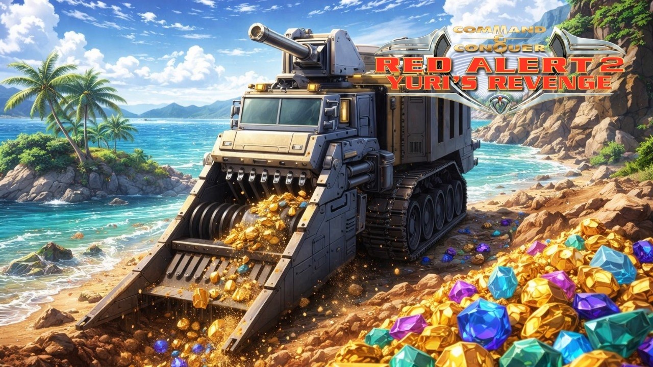 Red Alert 2: V Islands 3.1 | 1 vs 7 Brutal AI | Superweapons [On]