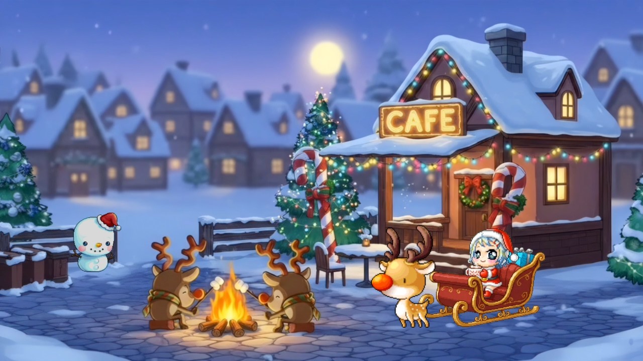 행복한 마을 카페 1시간 🎄