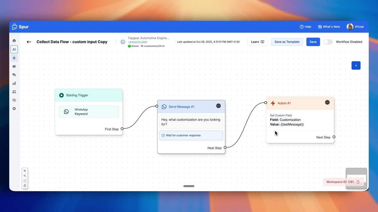 How to collect data from customers and save it on Spur