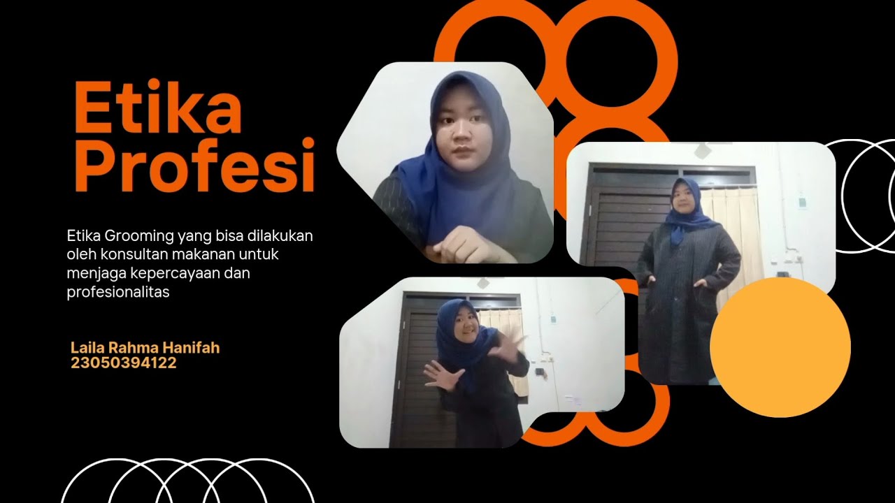 [Etika Profesi & Estetika] Grooming | Sebagai Konsultan Makanan
