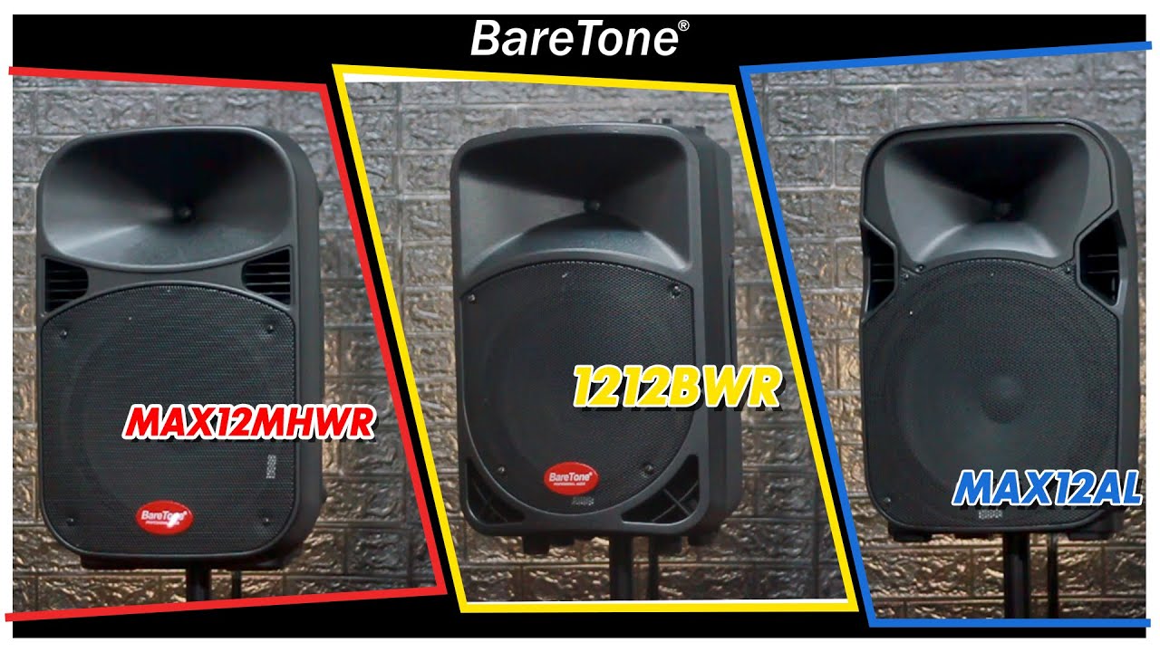 LINE UP SPEAKER PORTABLE BARETONE 12inch | MAX12MHWR, 1212BWR, MAX12AL