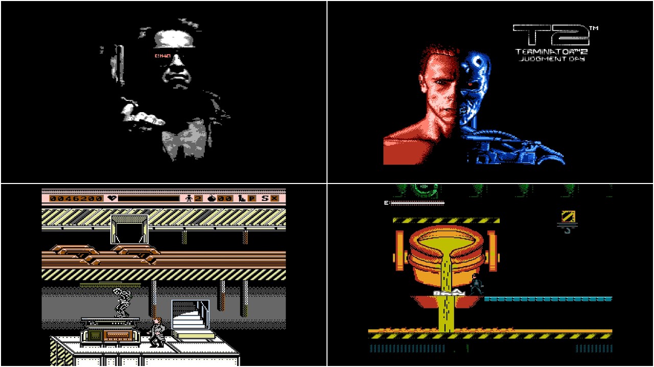Terminator 1 & 2 - All Bosses (No Damage)