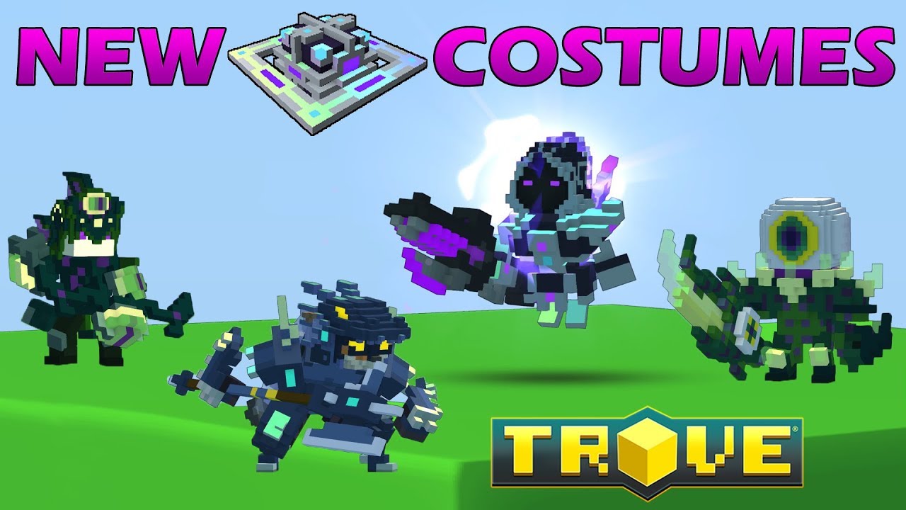 Crafting Chaos Cavalier, Shadow Sidhe, Shadow Ranger, Moon Draccoon Costumes in Trove