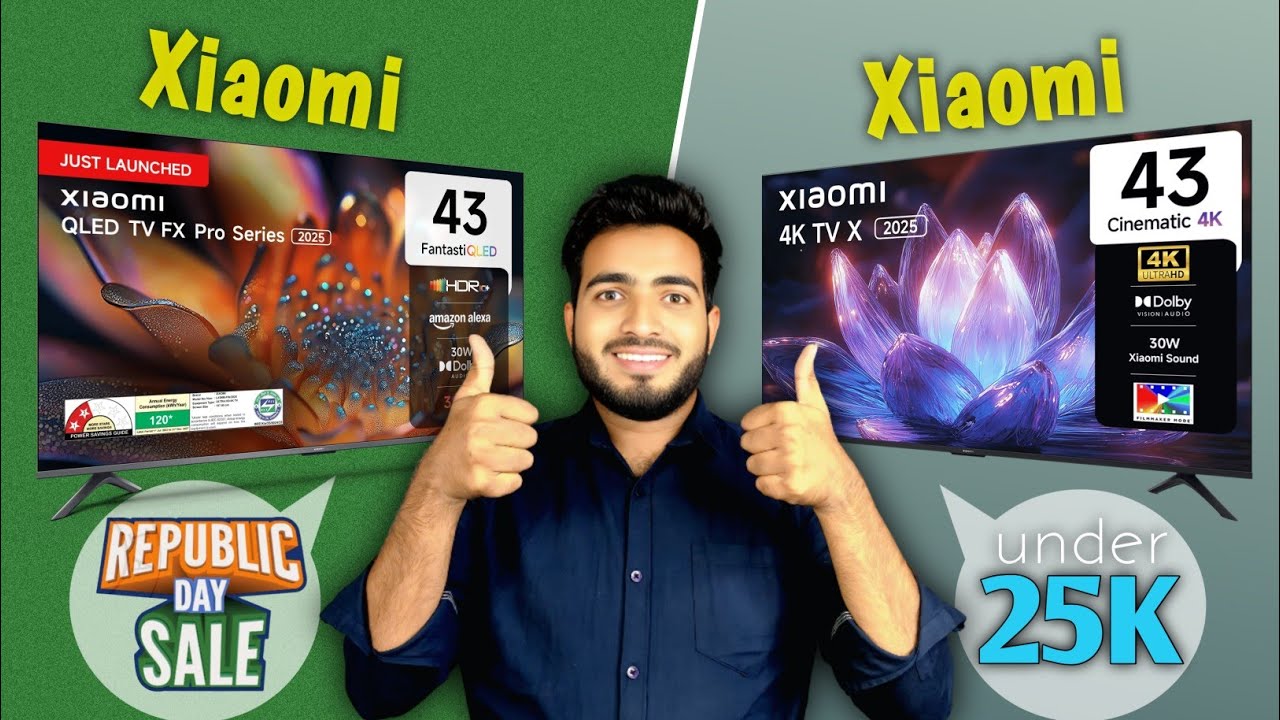 Xiaomi X Series 43 inch 4K TV vs Xiaomi FX Pro 43 inch 4K TV 2025 Edition: 43