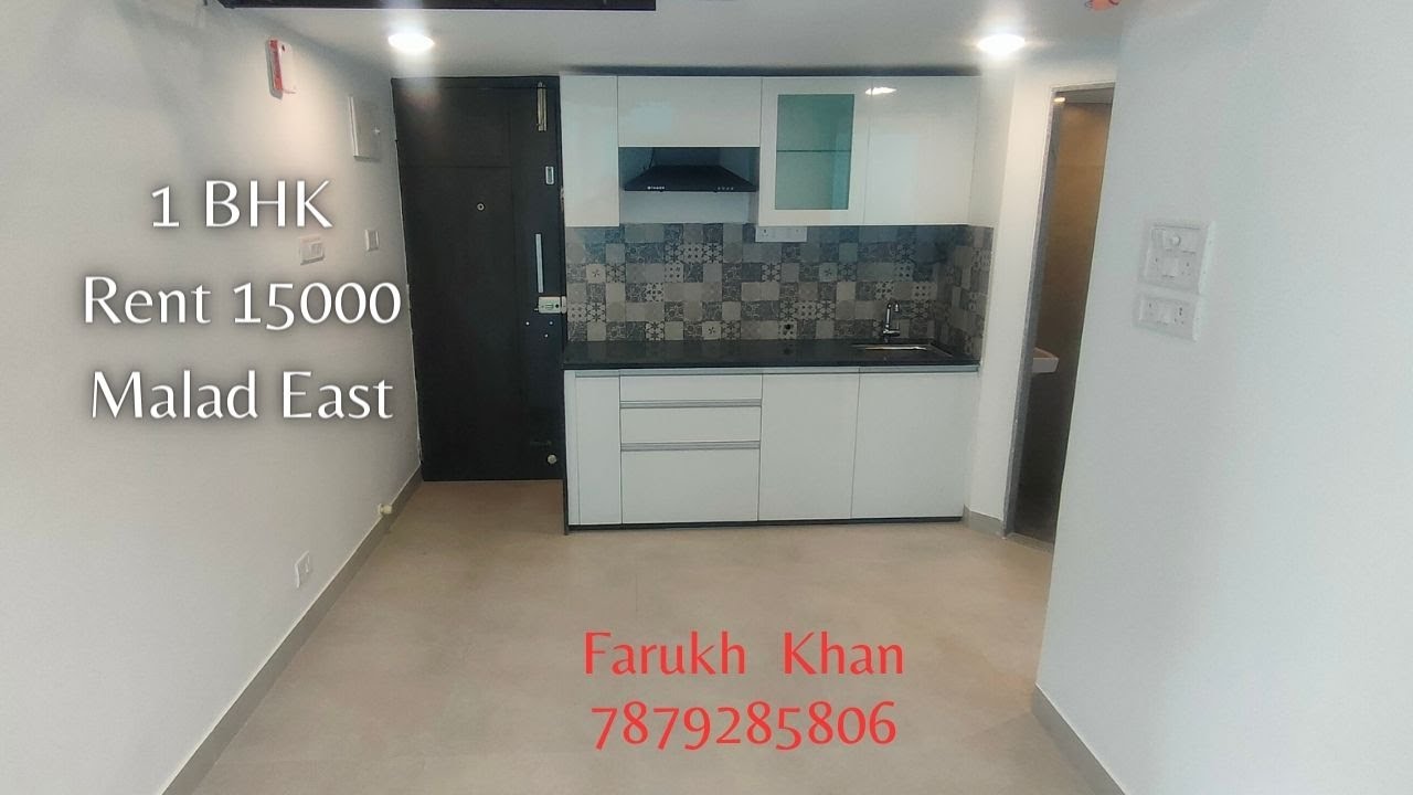 1 BHK Rent @ Rs.15000 | Malad East | Aarambh Tower | Farukh Khan | 7879285806
