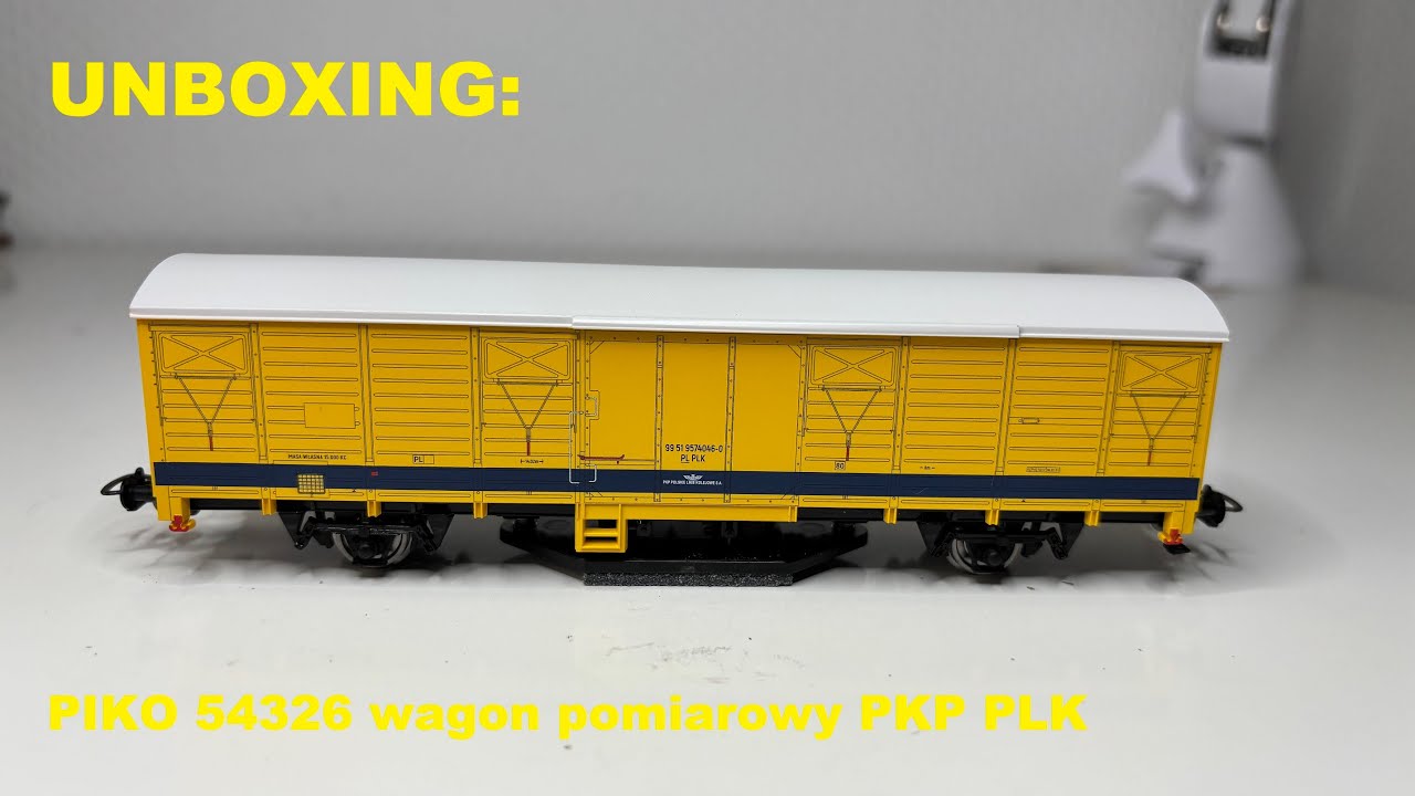 UNBOXING: PIKO 54326 wagon czyszczący PKP PLK
