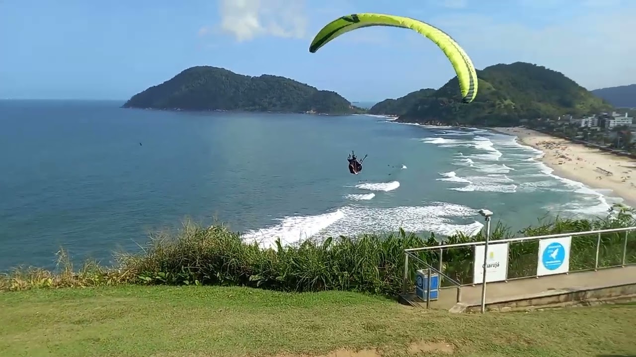 Cidade de Guarujá, vista da praia do Tombo e treino Parapente, 11 de Julho de 2025 #14
