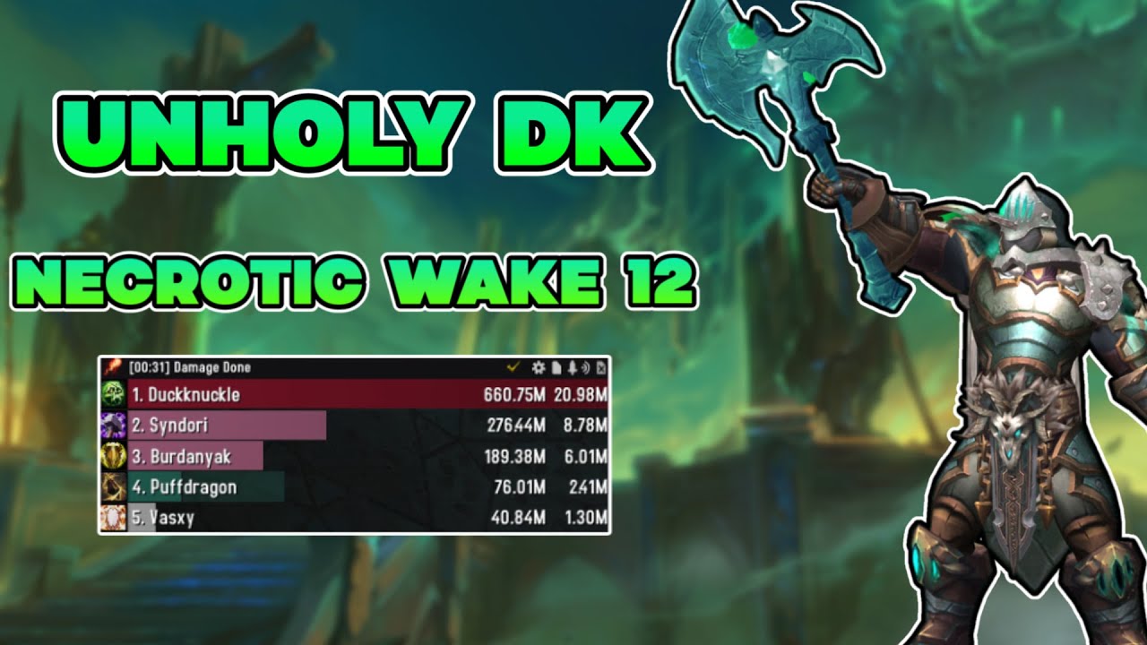 Unholy DK 2.3 million overall DPS | Necrotic Wake +12 | The War Within S1