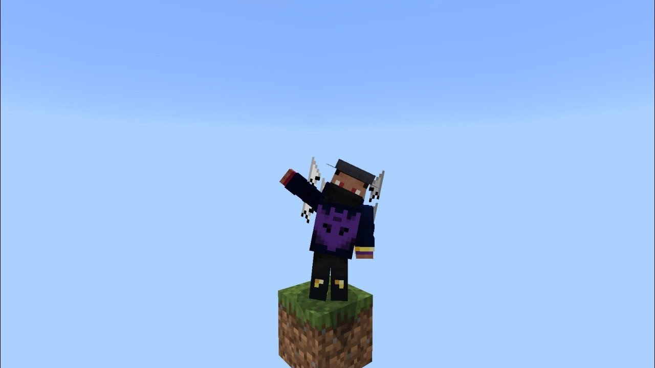 Играю в Minecraft на одном блоке.