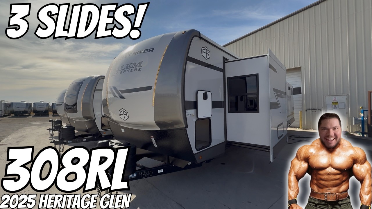 2025 Hemisphere 308RL | 3 Slide Rear Living Travel Trailer!