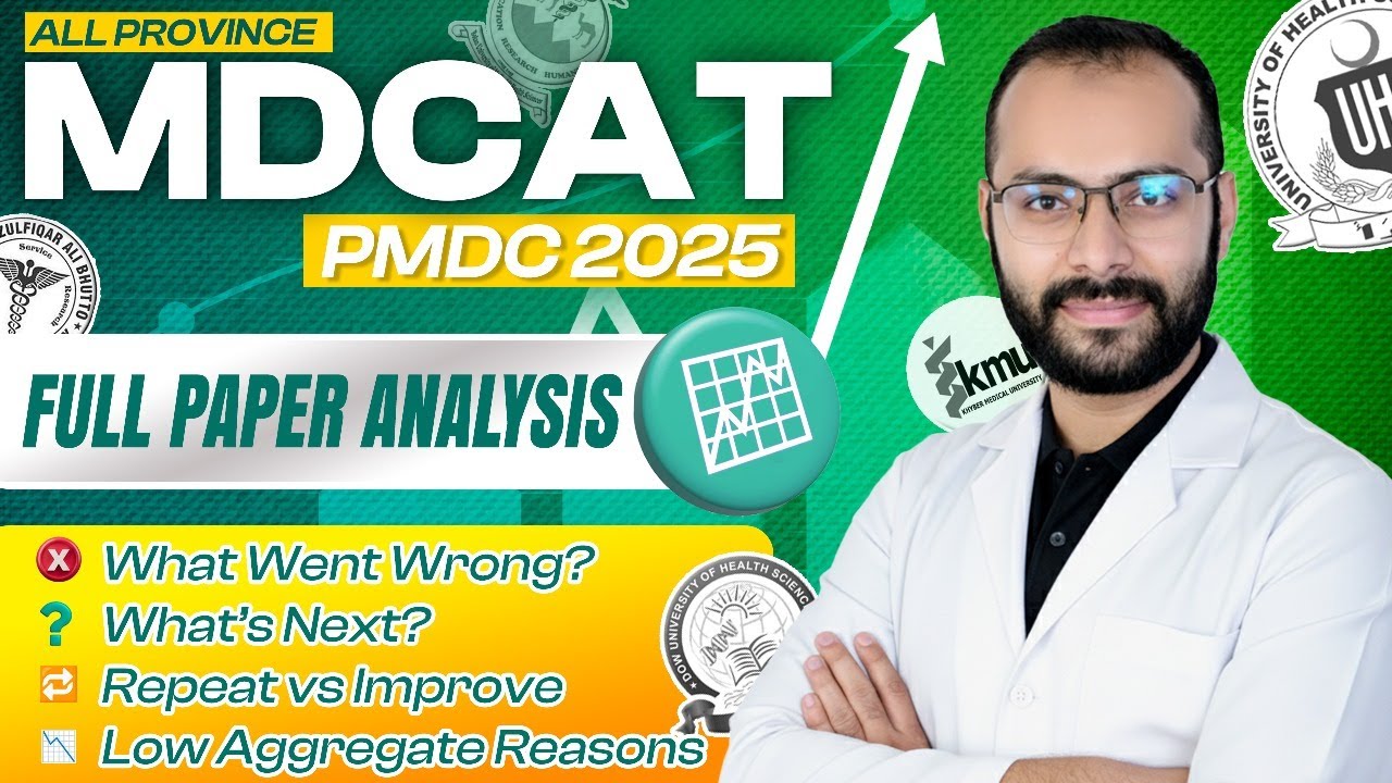 MDCAT 2025 | Improver Strategy | Comprehensive Paper Analysis | Bilal Zia
