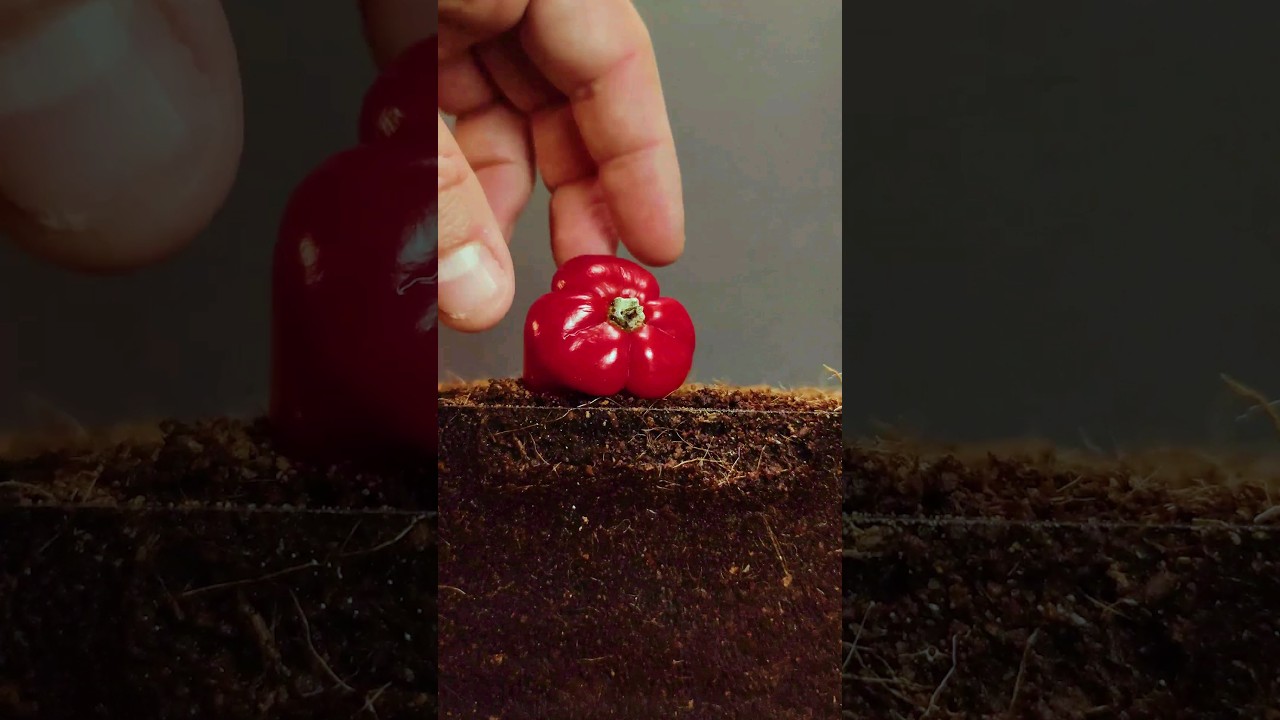 Growing Chili from Seeds - Soil cross section #greentimelapse #gtl #timelapse
