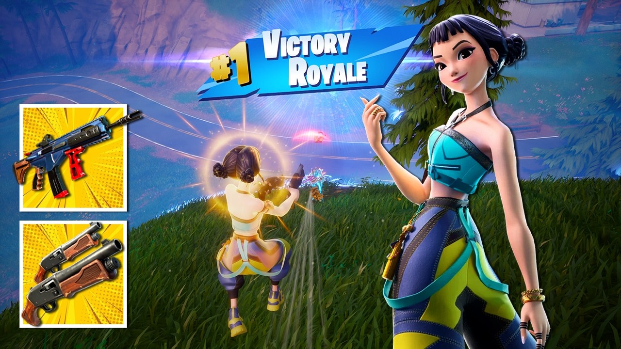 Zoey (Huntr/x) Skin - Fortnite Zero Build Victory Royale Gameplay | Chapter 7 Season 1