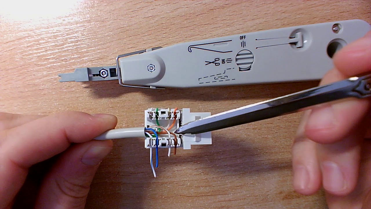 Crimpado de conectores hembra RJ45