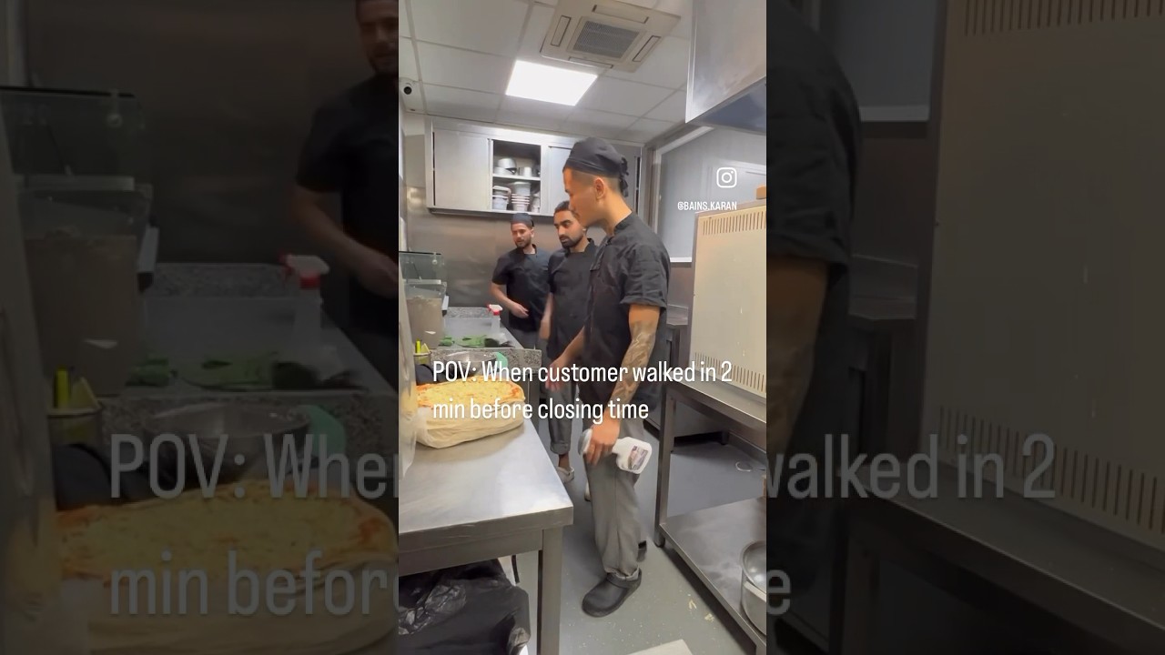 When customer walked in 2 min before closing time 