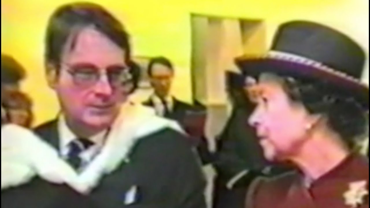 Her Majesty Queen Elizabeth II visits QEGS Blackburn in 1987