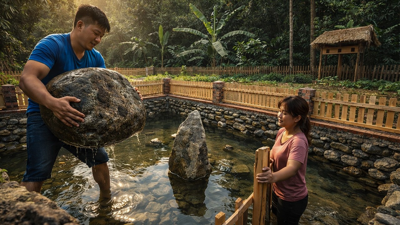 [Full Journey] - Building Our Koi Pond From Start to Finish | by @chuctonbinh
