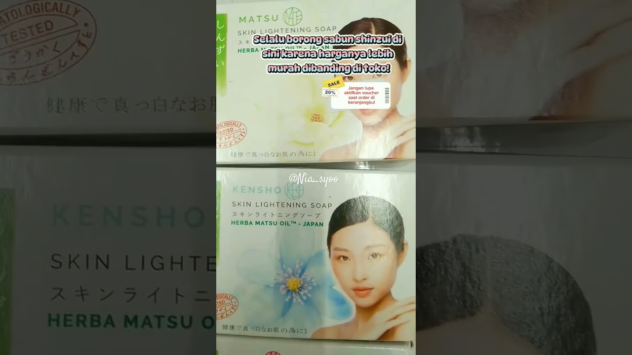 Sabun Shinzui #shopee #youtubeshorts #viral #fyp #sabunbatang #shinzui