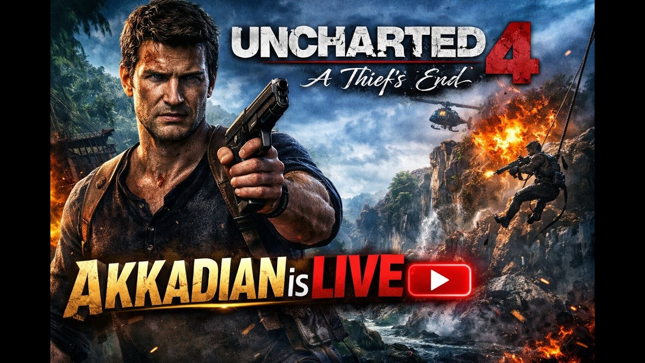 🔥 Uncharted 4 Live Stream  Part 5 🔴Treasure Hunt😶‍🌫️ Full Gameplay #games  #uncharted4 #like #gaming