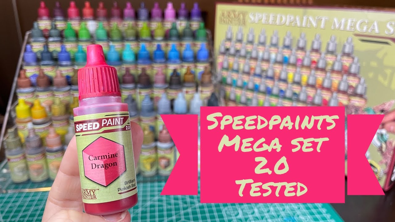 Army Painter Speedpaint 2.0 Mega Set Review and Test. How will the colours really look on your mini?