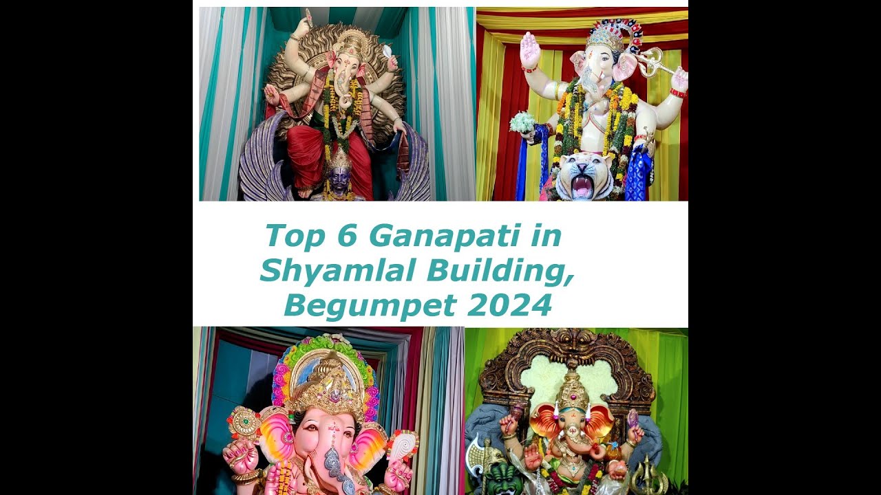 🙏🙏🙏Top 6 Ganapati Idol near Shyamlal | Begumpet | Hyderabad 2024 #ganapatibappamorya