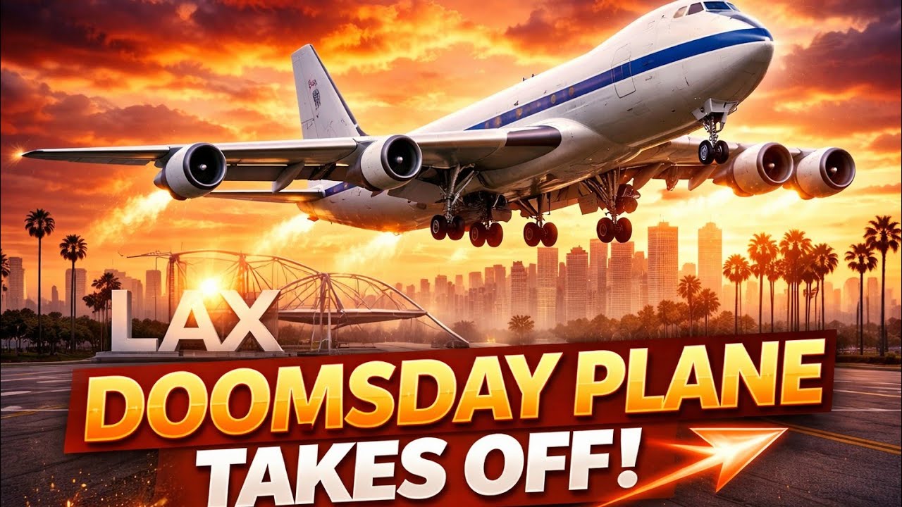 Doomsday Plane TakeOff from LosAngles Explain.Is Global Panic mode?Doomsday Plane Kyun takeoff kiya?