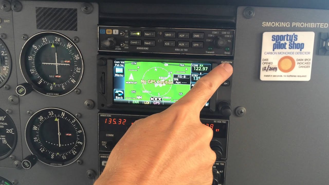 Garmin 650 in the 172