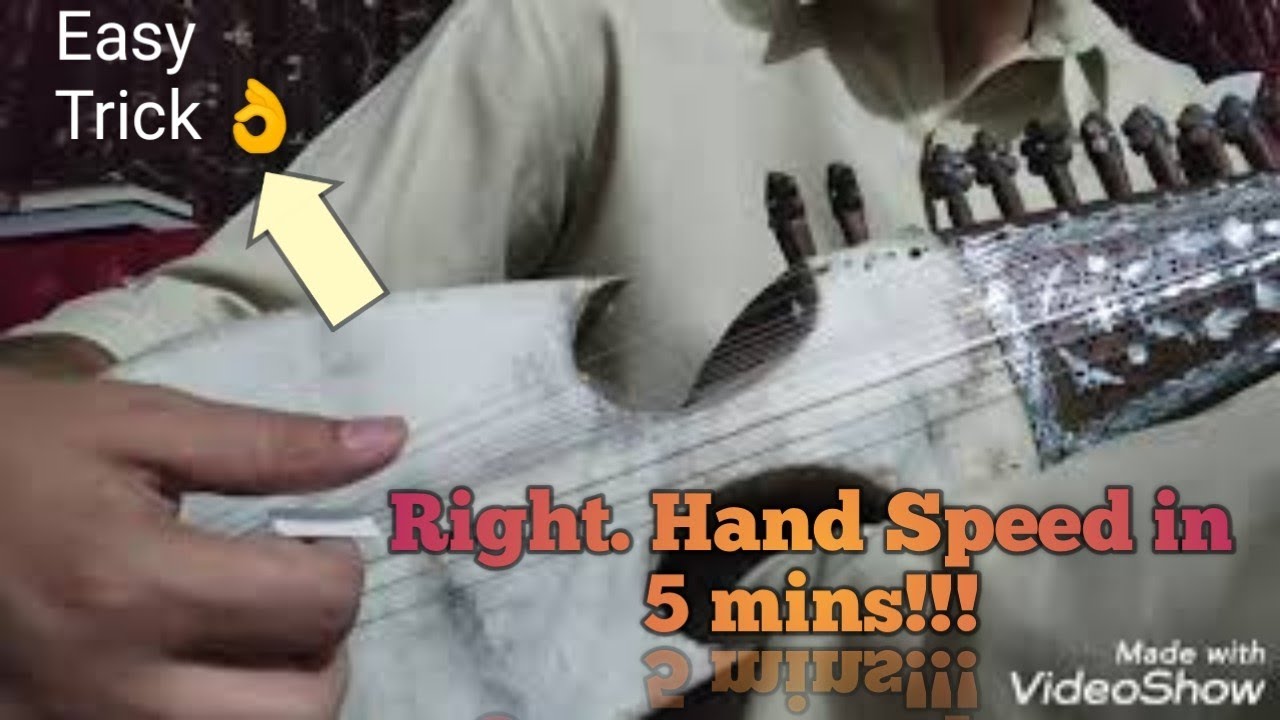 Rabab Lesson # 40 - Right Hand Speed (Multiple Strokes Technique)