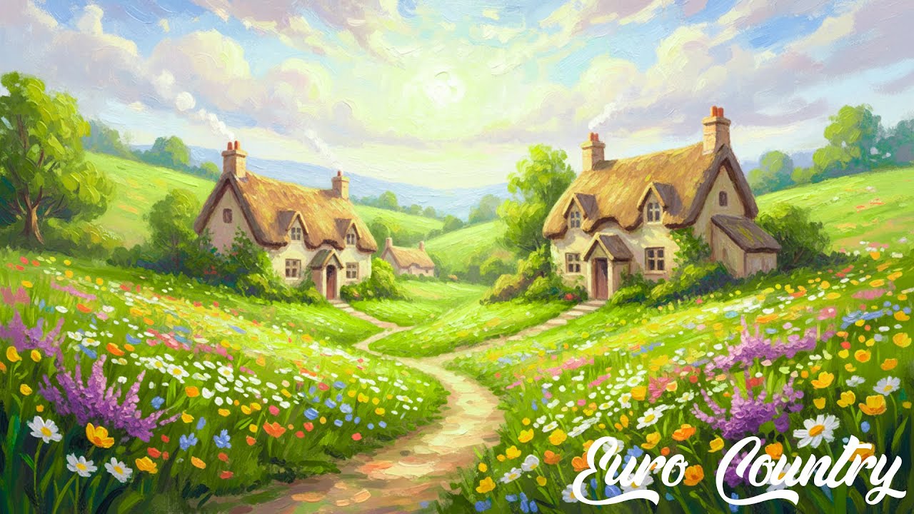 European Countryside in Spring — Visual Poem 🌾 Piano & Birds | Soul Healing