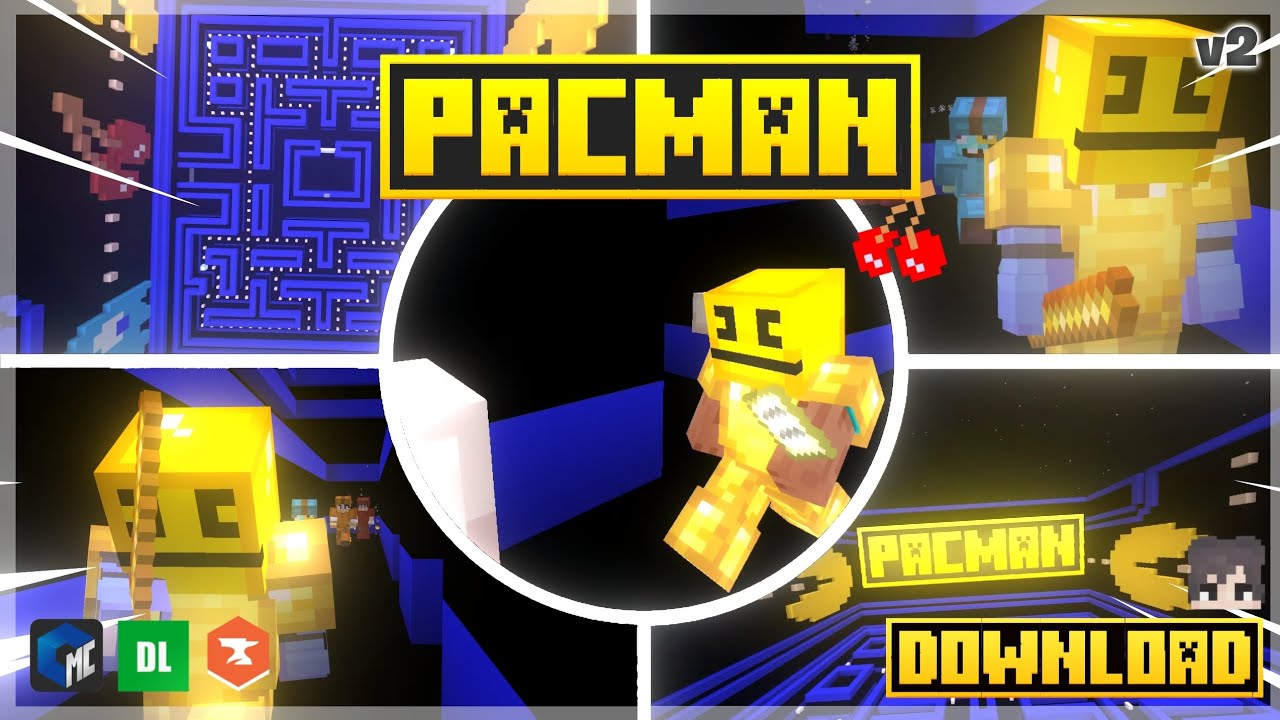 🟡🍒 PAC-MAN V2 (MINIGAME) (MAP) 🕹️🟡| TRAILER | MCPE 26.0.02 OFFICIAL