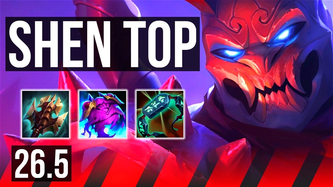 SHEN vs ZAAHEN (TOP) | Good KDA: 7/1/14 | EUW Master | 26.5