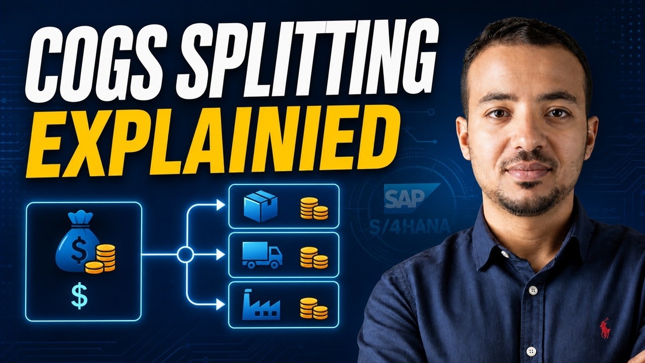 Split the Cost of Goods Sold in SAP S/4HANA - COGS Splitting #learnsap