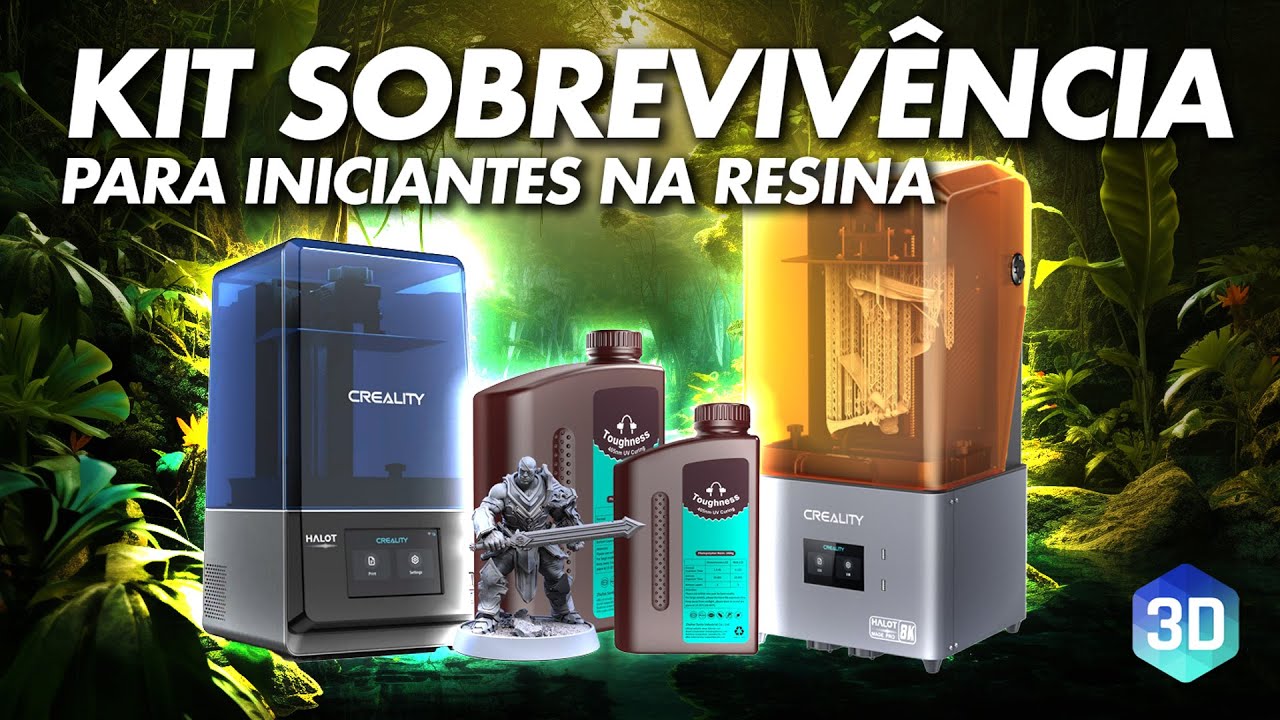 KIT ESSENCIAL para voc&ecirc; come&ccedil;ar na Impress&atilde;o 3D de RESINA