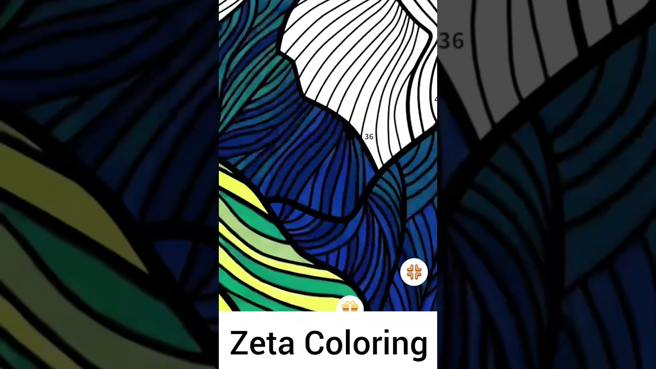 Digital mandala colouring viral video Zeta Coloring pages satisfying Digital painting trending video