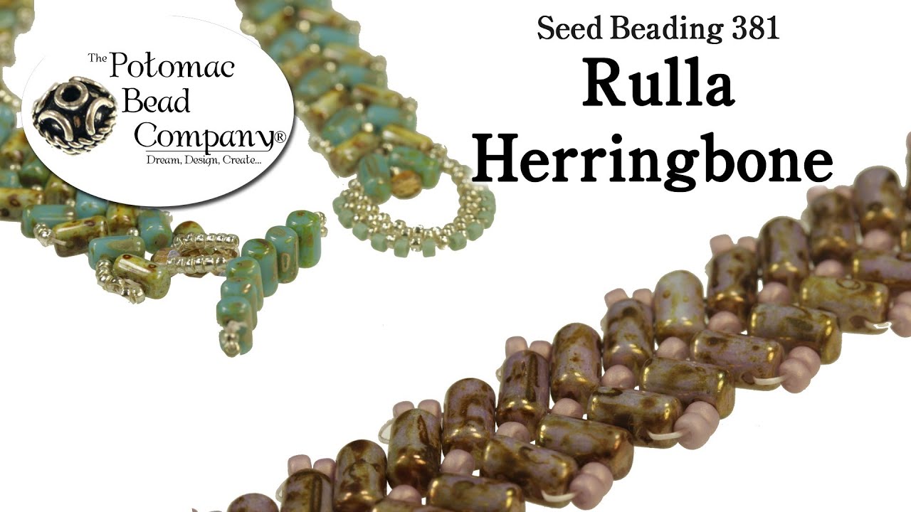 How to Make a Rulla Herringbone Stitch (Seed Beading 381)