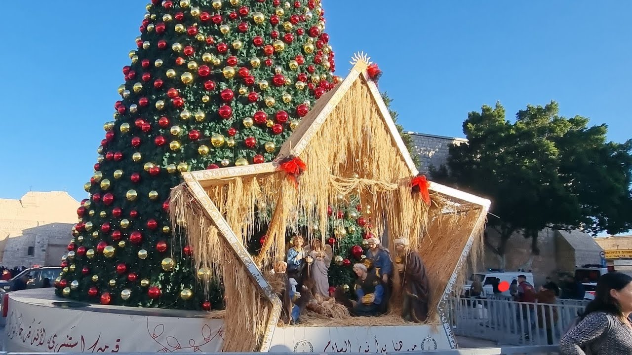 Today in Bethlehem — Manger Square and the Church of the Nativity December 24,2025