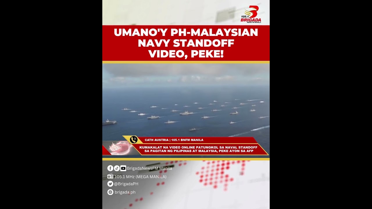 Kumakalat na video online sa umano'y naval standoff sa pagitan ng Pilipinas at Malaysia, peke