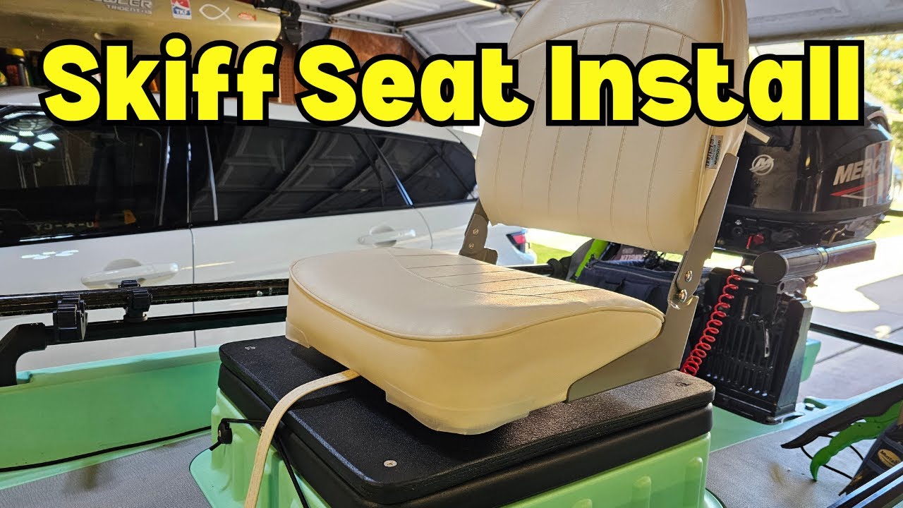 Installed Boat Seat on a Micro Skiff for fishing solo Hoodoo Hero 130