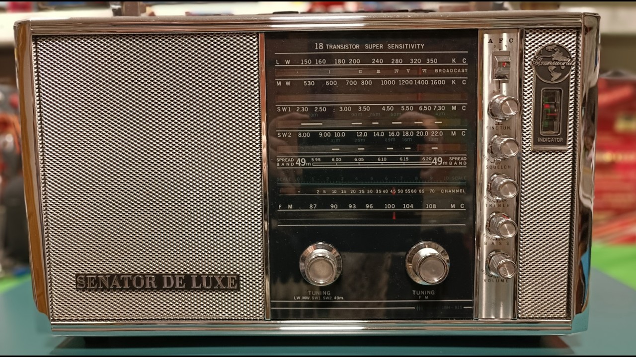 Sanyo Transworld Senator de Luxe 18H-815. Обзор . Первое Включение . Кадиллак среди радиоприёмников!