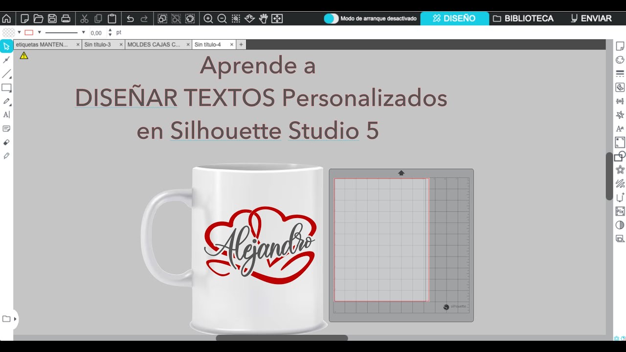 Aprende a DISEÑAR TEXTOS Personalizados en Silhouette Studio 5