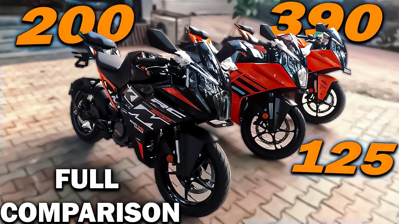 BEST KTM Bike for 2024? RC390 vs RC200 vs RC125 Comparison Video | Breakdown Comparison of KTM RC |