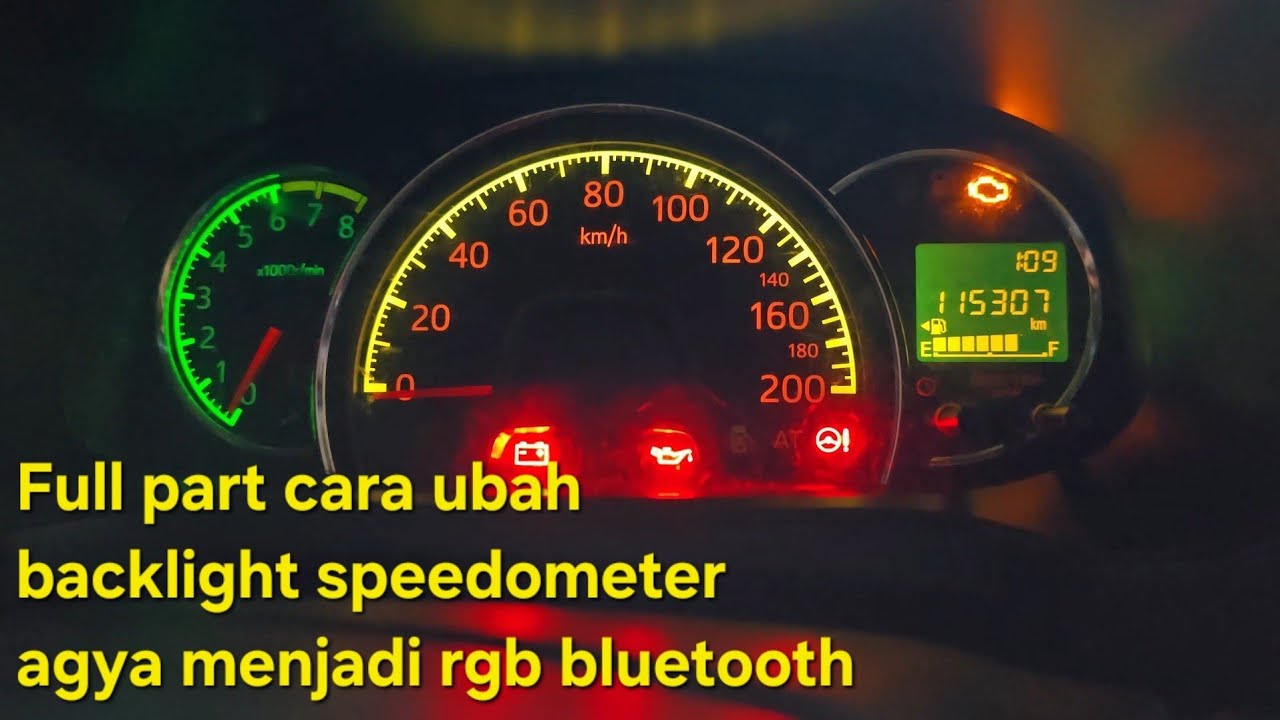 Full Part | Cara ganti backlight speedometer agya menjadi rgb | Project Speedometer RGB Agya Ayla