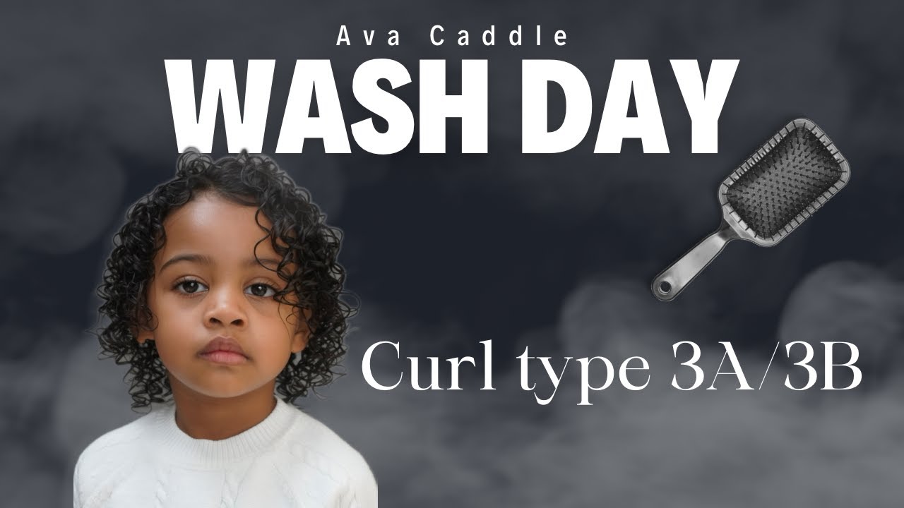 Curly Toddler Wash Day Routine | 3a/3b Curls